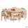 Kindertisch Bärenstark halbrund, 120 × 60 cm, Buche massiv