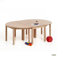 Kindertisch Bärenstark quadratisch aus Buche – Robust und vielseitig