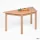 Kindertisch Bärenstark Trapez, 120 × 54 cm, Buche massiv