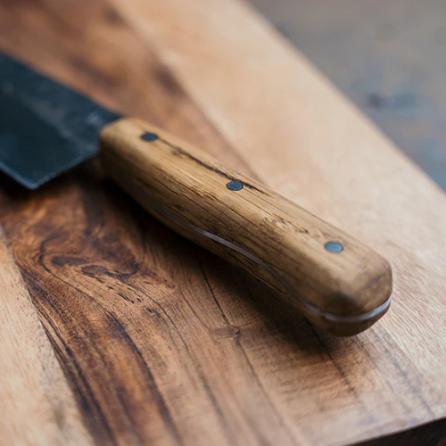 Messer-Griff aus Holz