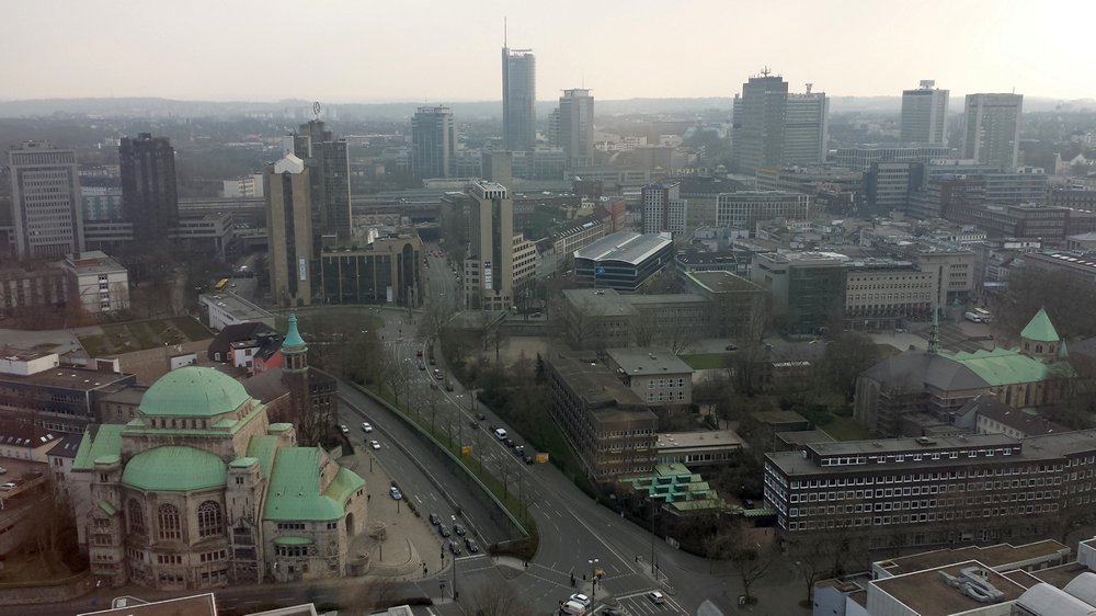 Blick über die Stadt Essen